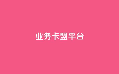 业务卡盟平台 - 业务卡盟平台的SEO优化技巧及策略指南~ 第1张 业务卡盟平台 - 业务卡盟平台的SEO优化技巧及策略指南~ 第1张