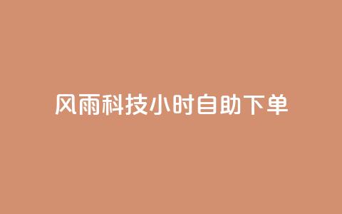 风雨科技24小时自助下单 - 风雨科技24小时自助服务订购! 第1张 风雨科技24小时自助下单 - 风雨科技24小时自助服务订购! 第1张
